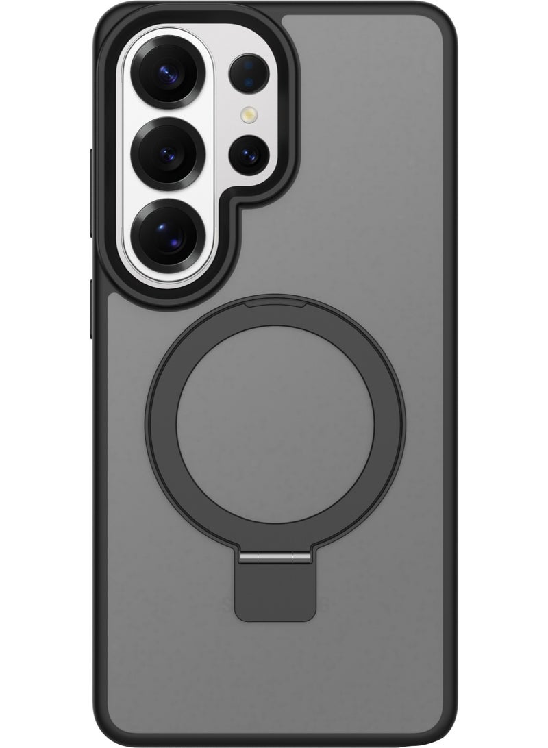 ليفيلو جراب ماج سيف لهاتف سامسونج جالاكسي إس ٢٦ ألترا مع حامل حلقي متعدد الوظائف، وحافة مقاومة للصدمات، وحواف مرتفعة للكاميرا والشاشة، ومختبر للسقوط من ارتفاع ٥ أقدام - Image 1